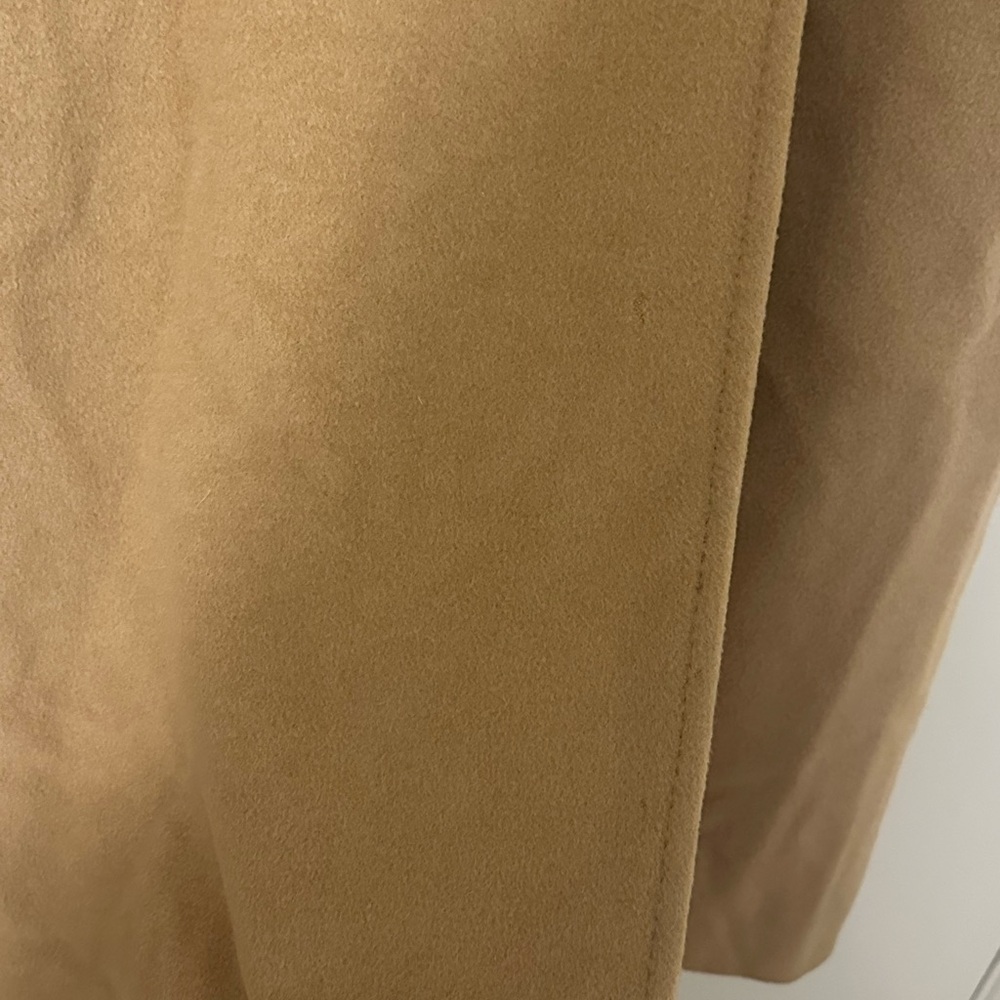 Vintage 90s Camel Hair Wool Tan Coat - Picture 8 of 14